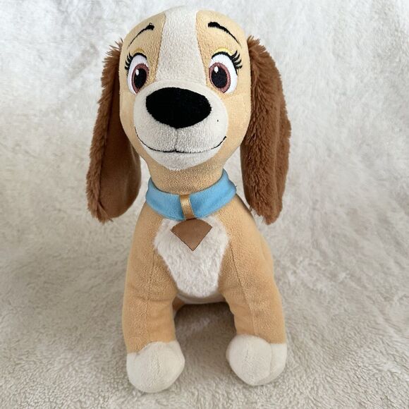 Disney Lady And The Tramp Plush 11” Stuffed Animal Toy Puppy Dog - Picture 1 of 7